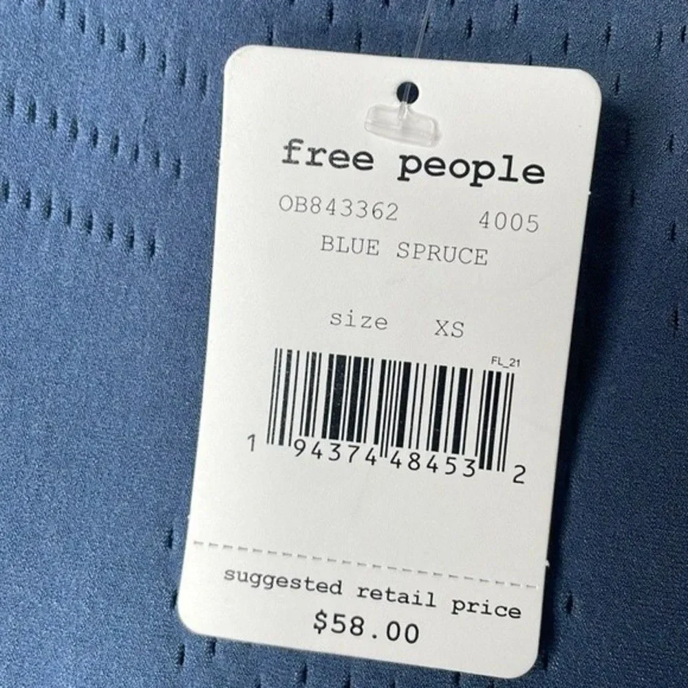 Free People Movement Womens Size XS Ecology Sports Bra In Blue